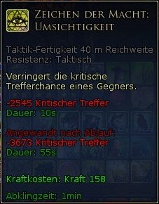 Zeichen der Macht: Umsichtigkeit