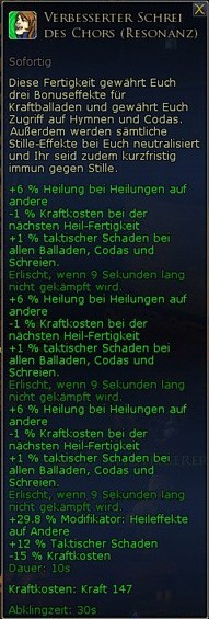 Verbesserter Schrei des Chors (Resonanz)